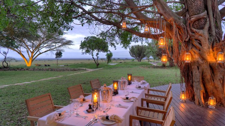 &Beyond Kichwa Tembo - Dinner im Freien