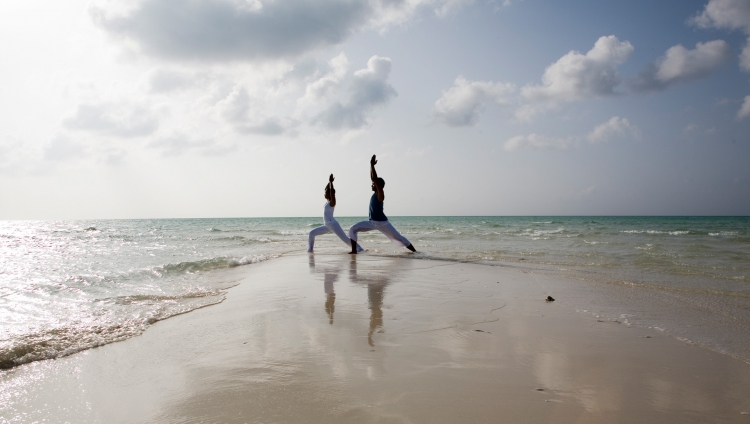 Parrot Cay - Yoga by the beach