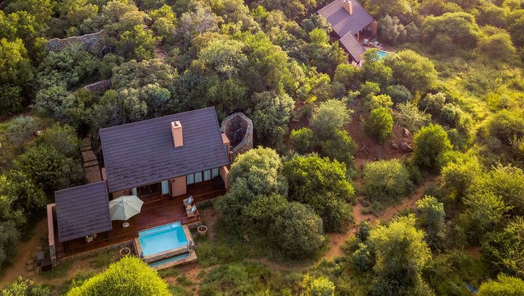 Mateya Safari Lodge - Suite von oben