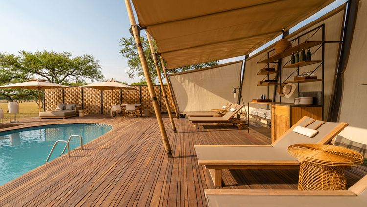 Singita Sabora Tented Camp - Hauptpool