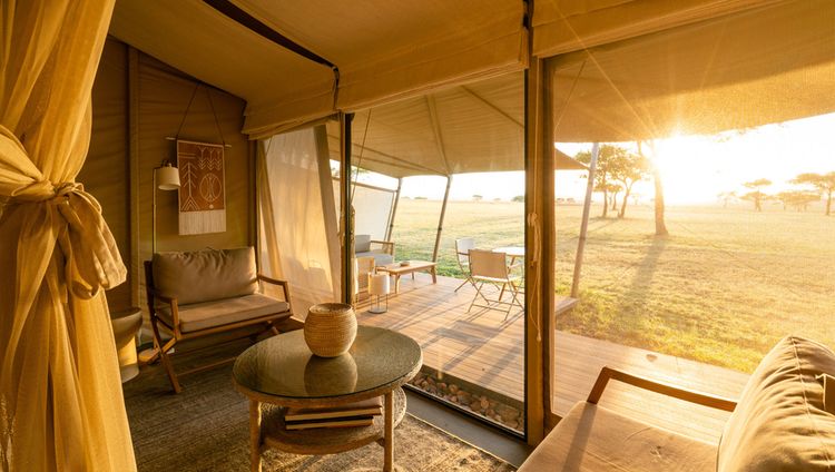 Singita Sabora Tented Camp - Suite Ausblick