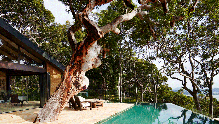 Pretty Beach House -  Terrasse und Pool