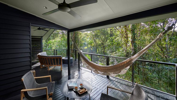 Silky Oaks Lodge - Billabong Suite Terrasse