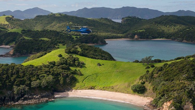 The Lodge at Kauri Cliffs - Helikopterflug
