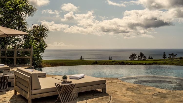 Rosewood Kauri Cliffs - Pool im Wellnessberei