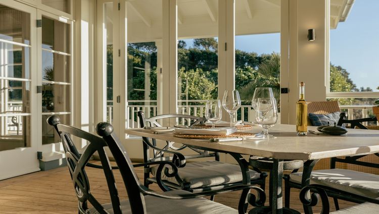 Rosewood Kauri Cliffs - Balkon im Hauptgebäud