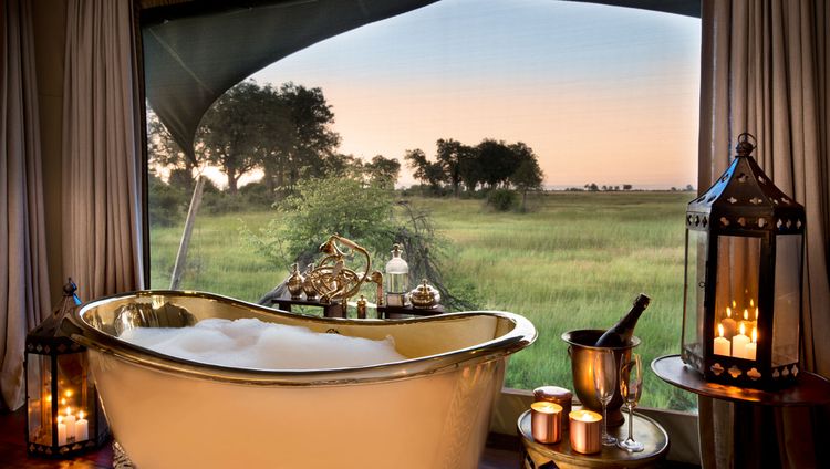 Duba Plains Camp - Badezimmer