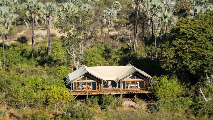 Tubu Tree Camp - Familienzimmer von aussen