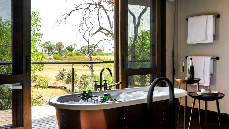 Xigera Safari Lodge - Bad einer Suite Xigera Safari Lodge - Bad einer Suite