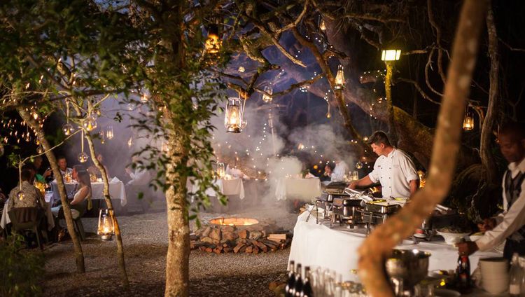 Grootbos Nature Reserve - Dinner unter Milkwo