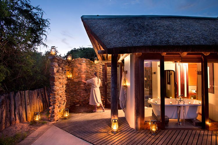 Kwandwe Lodge - Great-Fishriver-Aussendusche