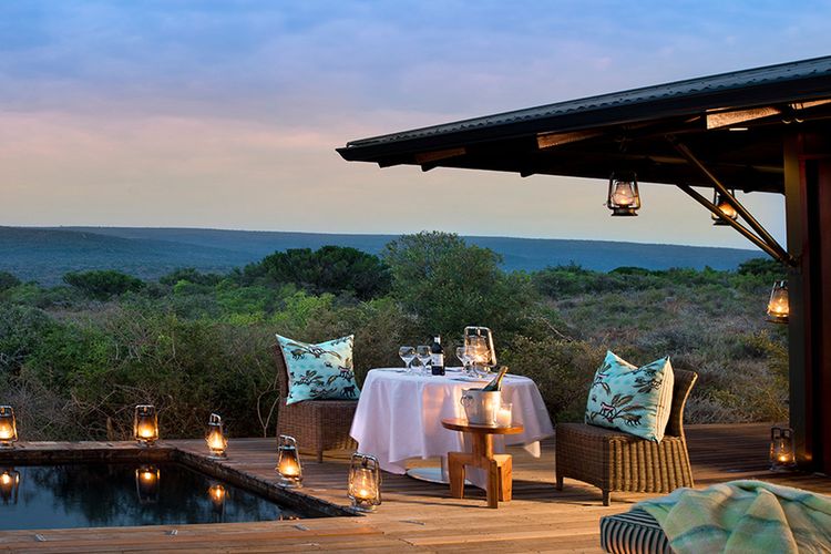 Kwandwe Lodge - Ecca-Lodge-Terrasse