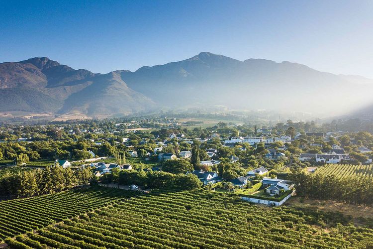 La Clé des Montagnes - Blick auf Franschhoek