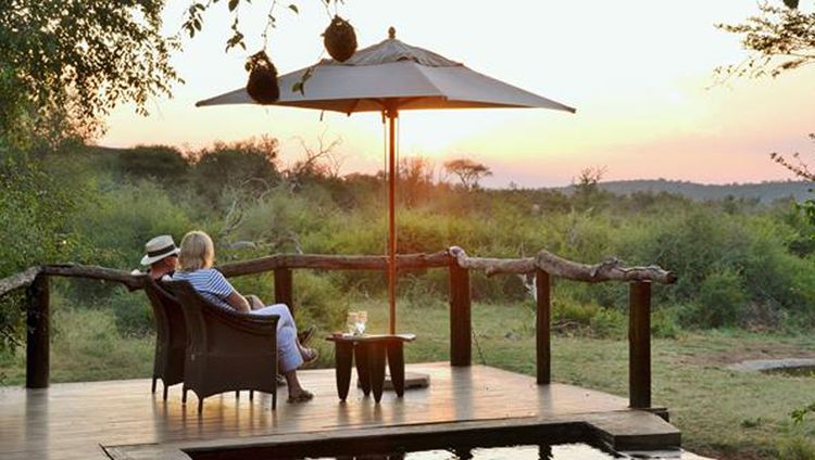 Motswiri Privat Safari Lodge - Sundowner am P