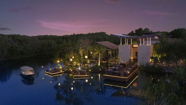 Banyan Tree Mayakoba-Abendstimmung