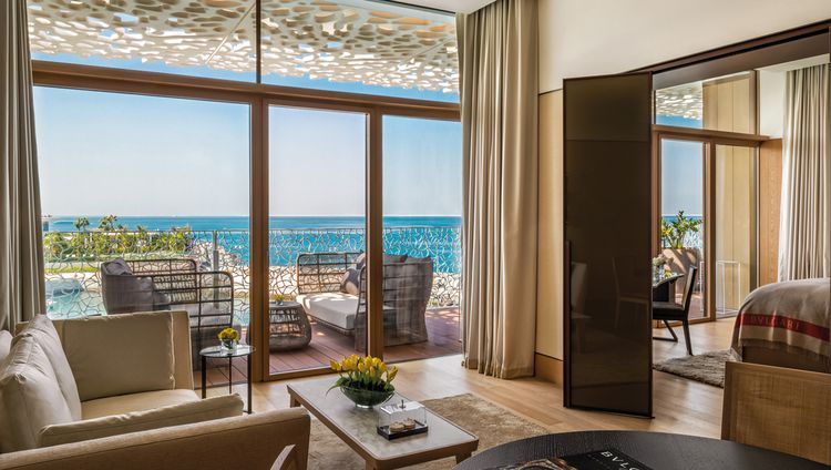 Bvlgari Resort Dubai - Junior Suite Wohnzimme
