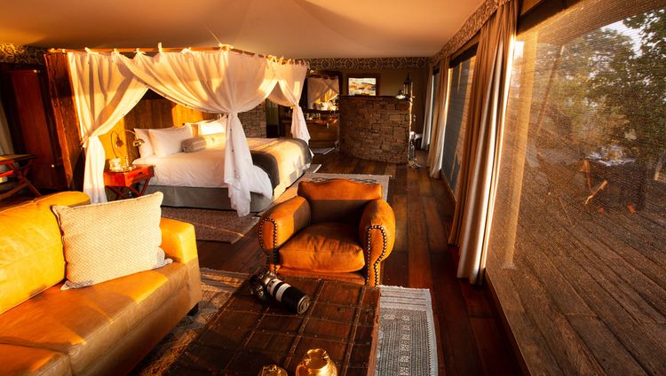 Tembo Plains Camp - Innenansicht einer Suite