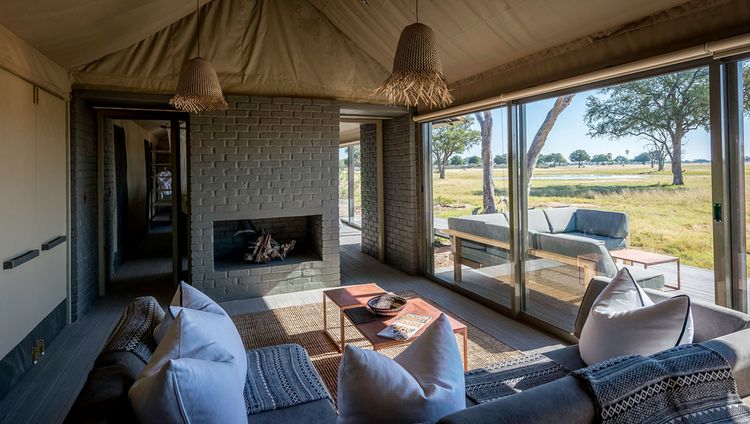 Linkwasha Safari Lodge - Gästezelt Lounge