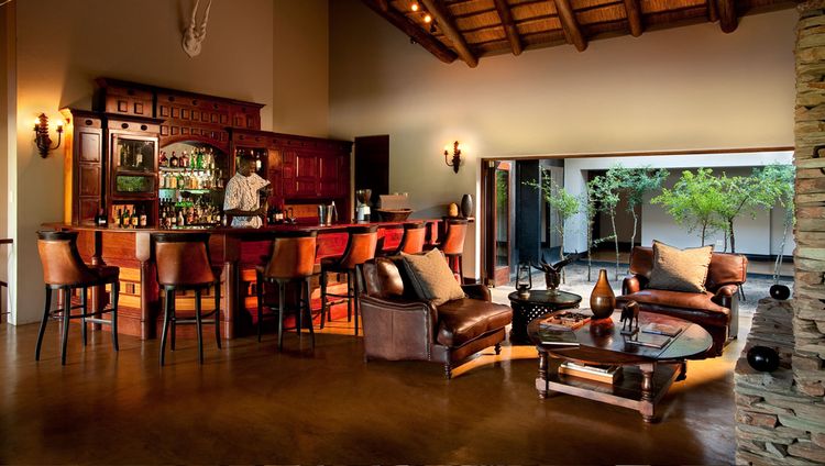Lion Sands Tinga Lodge - Bar und Lounge