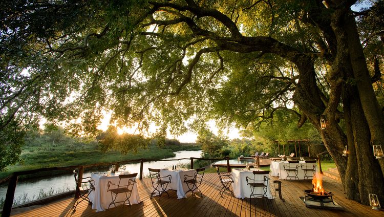 Lion Sands Tinga Lodge - Terrasse