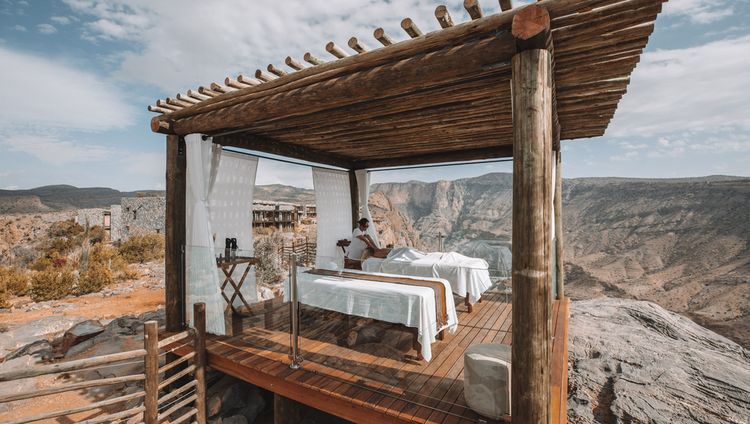 Alila Jabal Akhdar- Spabehandlung mit Aussich