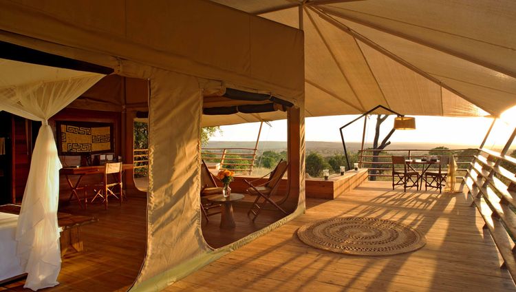 Serengeti Bushtops Camp - Terrasse