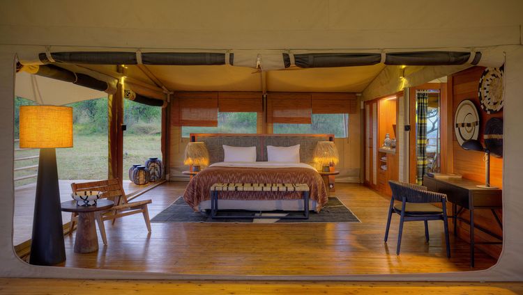 Serengeti Bushtop Camp - Zelt Innenansicht