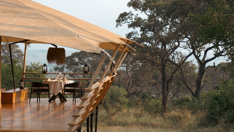 Serengeti Bushtop Camp - Privates Dinner im Z