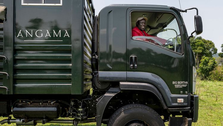 Angama Camp -  Big Berta zieht das Camp um