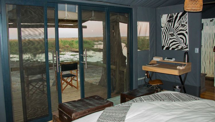 Linyanti Tented Camp -  Blick aus dem Zelt