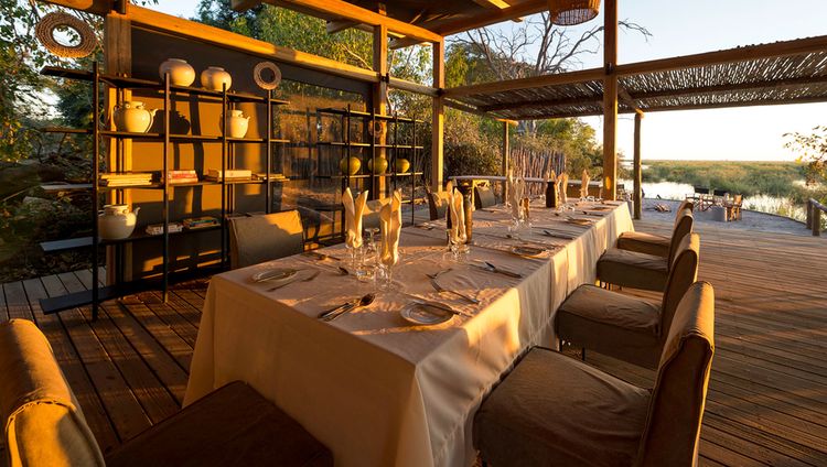 Linyanti Tented Camp - Dinnertafel