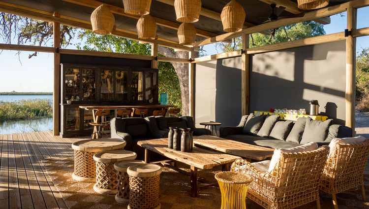 Linyanti Tented Camp - Lounge und Bar