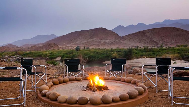 Okahirongo River Lodge - Feuerplatz