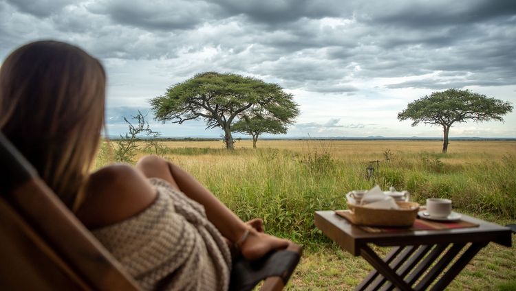 Kantabile Afrika Cherero Camp - Blick aus der