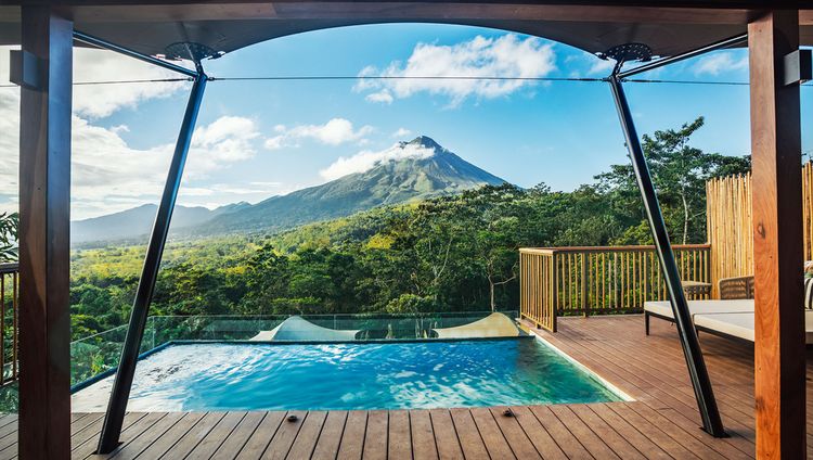 Nayara Tented Camp - Ausblick auf den Arenal