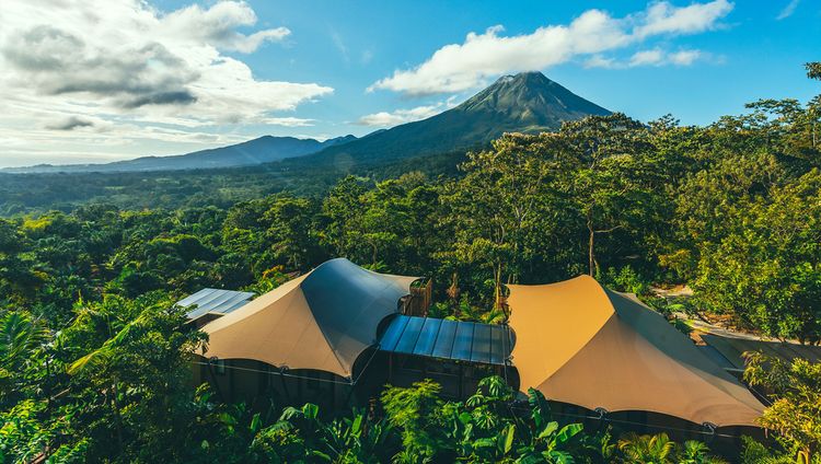 Nayara Tented Camp - Luftaufnahme eines Zelte