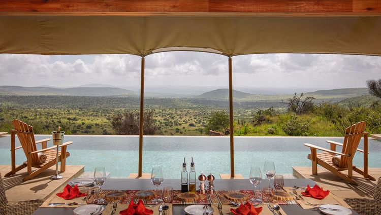 Elewana Loisaba Lodo Springs - Lunch am Pool