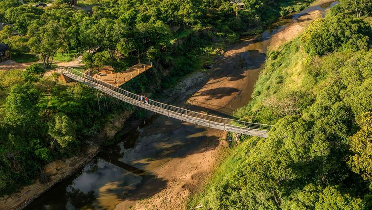 Ishara Mara - Brücke im Camp