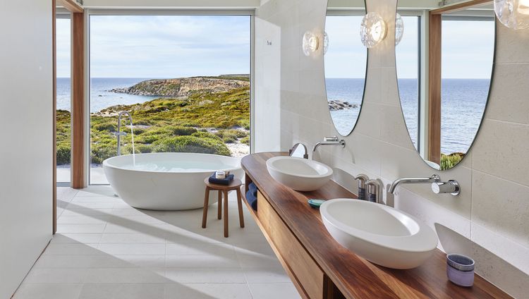 Southern Ocean Lodge - Eines der Badezimmer