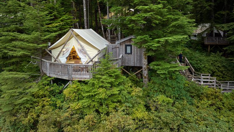 Clayoquot Wilderness Lodge - Deluxe Zelt Auße