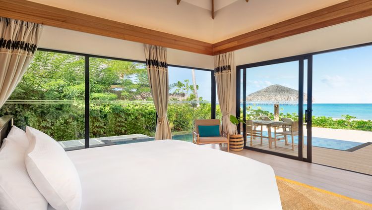 Hilton Maldives Amingiri - Strandvilla Schlaf
