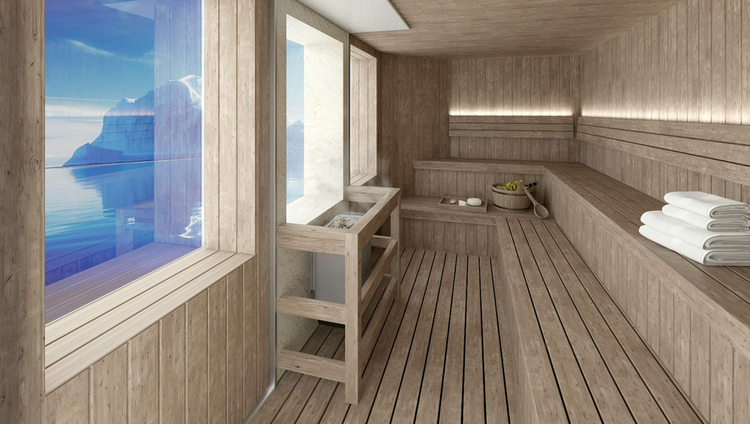 Magellan Discoverer - Sauna (rendering)