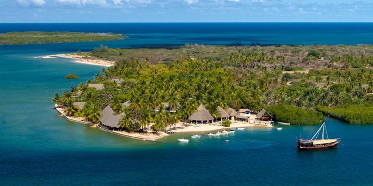 Manda Bay - Blick auf die Insel