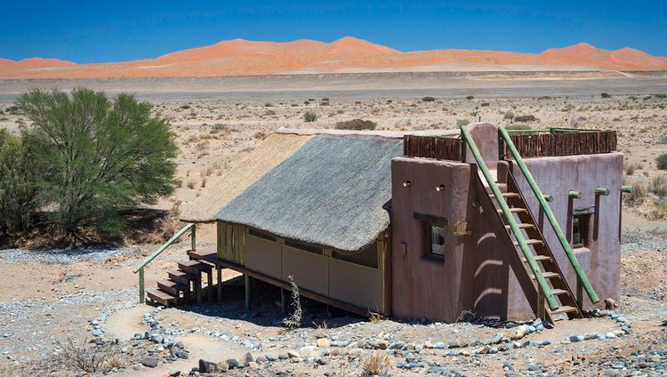 Kulala Desert Lodge - Blick auf die Dünen