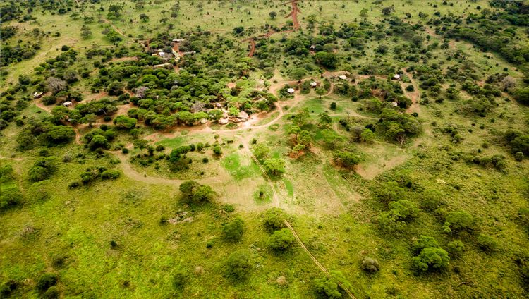 Sanctuary Swala - Luftaufnahme