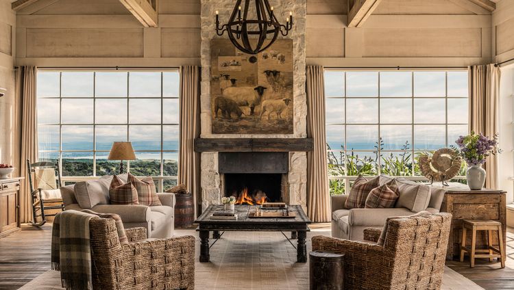 Rosewood Cape Kidnappers - Vier Schlafzimmer Villa Lounge Rosewood Cape Kidnappers - Vier Schlafzimmer