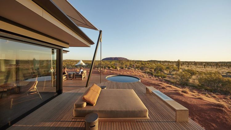 Longitude 131° - Deck des Dune Pavillons