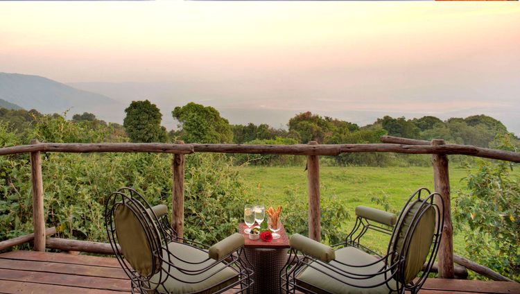 &Beyond Ngorongoro Crater Lodge - Blick aus d