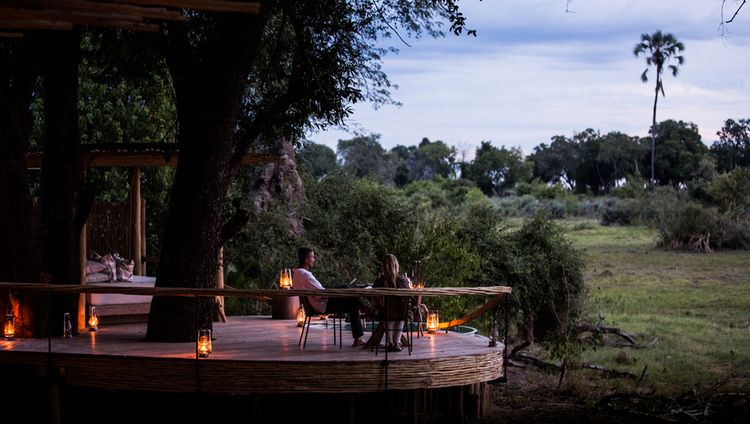 Mombo Camp - Private Terrasse