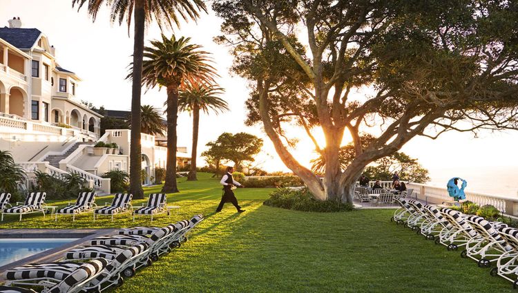 Ellerman House - Sonnenuntergang im Garten